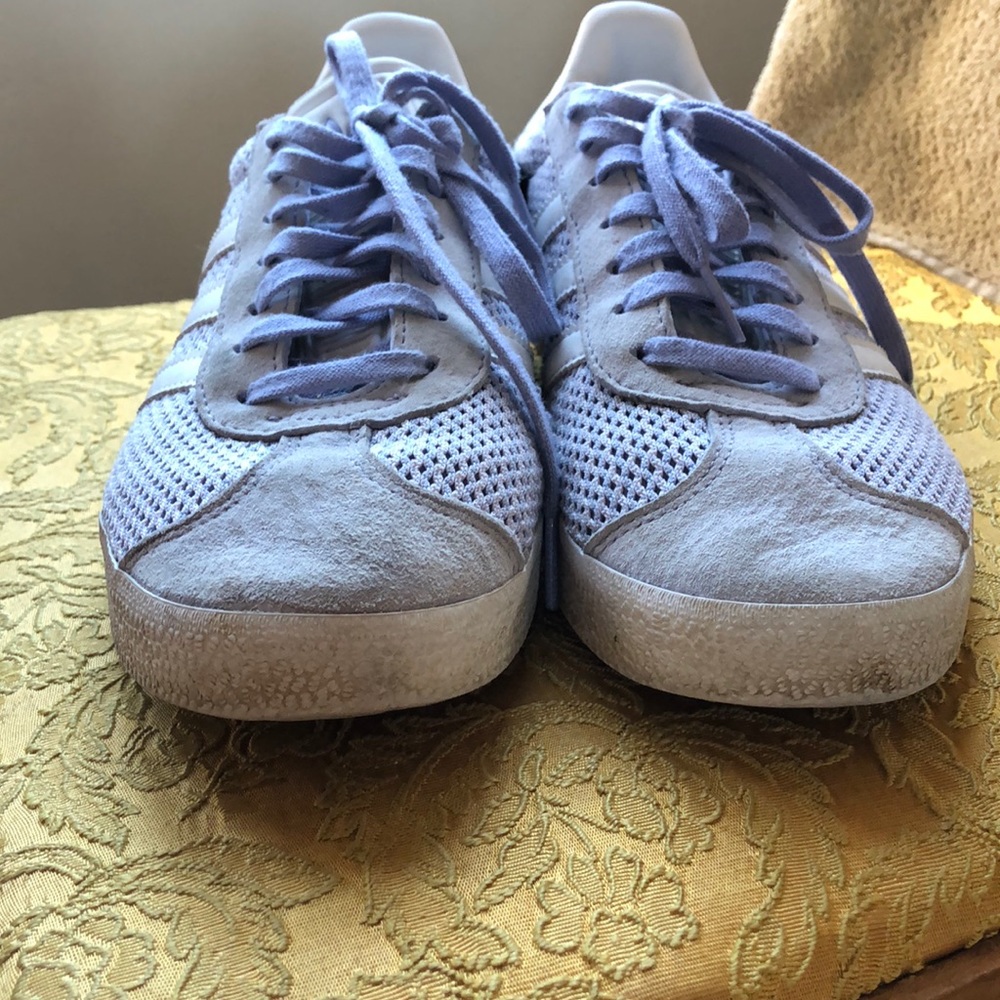Lavender mesh Adidas Gazelle kicks - Picture 3 of 7